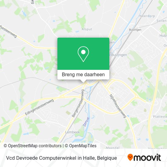 Vcd Devroede Computerwinkel in Halle kaart