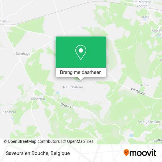 Saveurs en Bouche kaart
