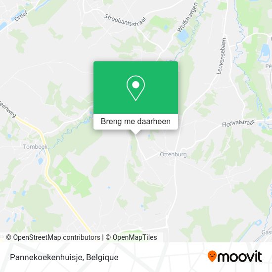 Pannekoekenhuisje kaart