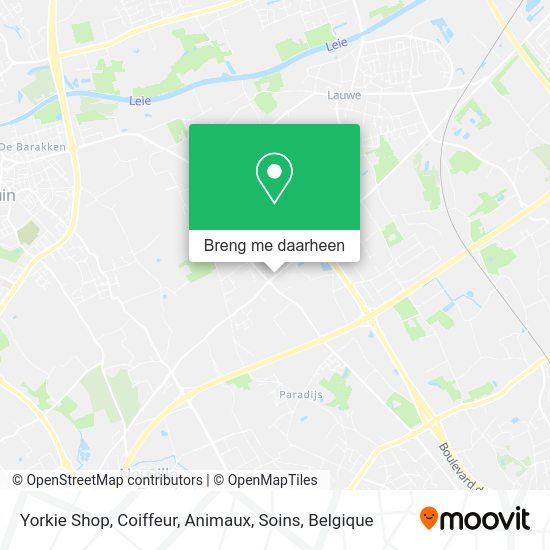 Yorkie Shop, Coiffeur, Animaux, Soins kaart