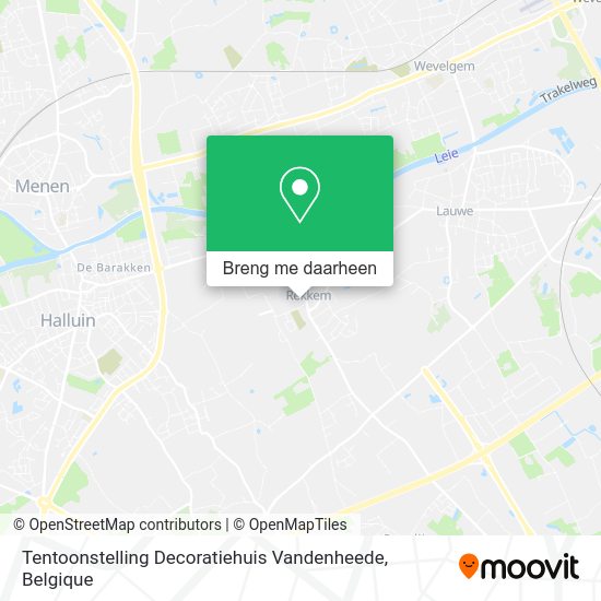 Tentoonstelling Decoratiehuis Vandenheede kaart