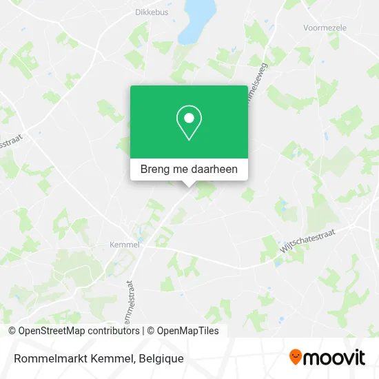 Rommelmarkt Kemmel kaart