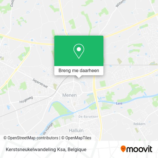 Kerstsneukelwandeling Ksa kaart