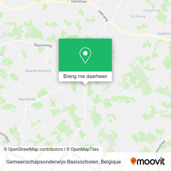 Gemeenschapsonderwijs-Basisscholen kaart