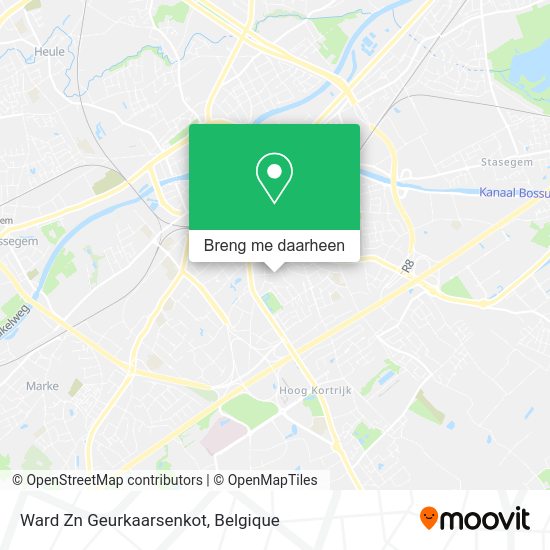Ward Zn Geurkaarsenkot kaart