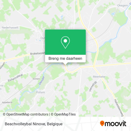 Beachvolleybal Ninove kaart