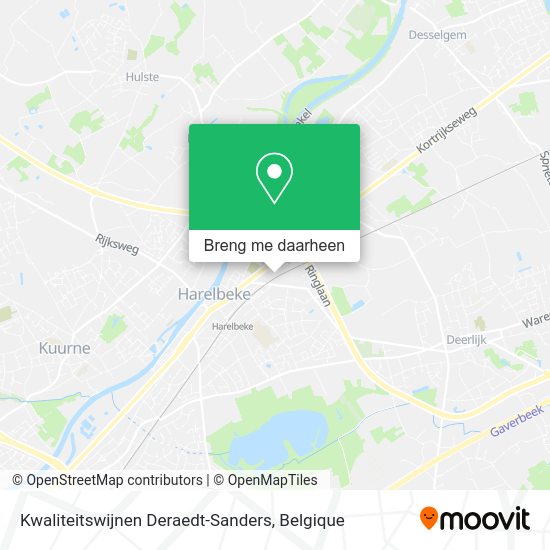 Kwaliteitswijnen Deraedt-Sanders kaart