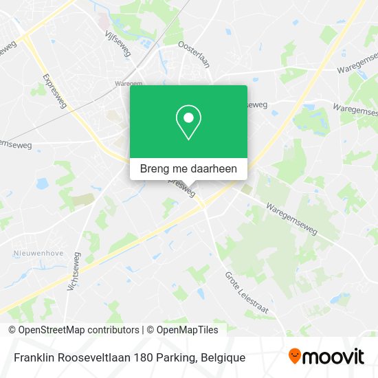 Franklin Rooseveltlaan 180 Parking kaart