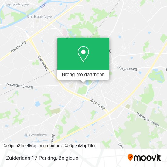Zuiderlaan 17 Parking kaart