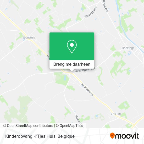 Kinderopvang K'Tjes Huis kaart