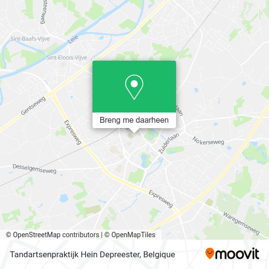 Tandartsenpraktijk Hein Depreester kaart