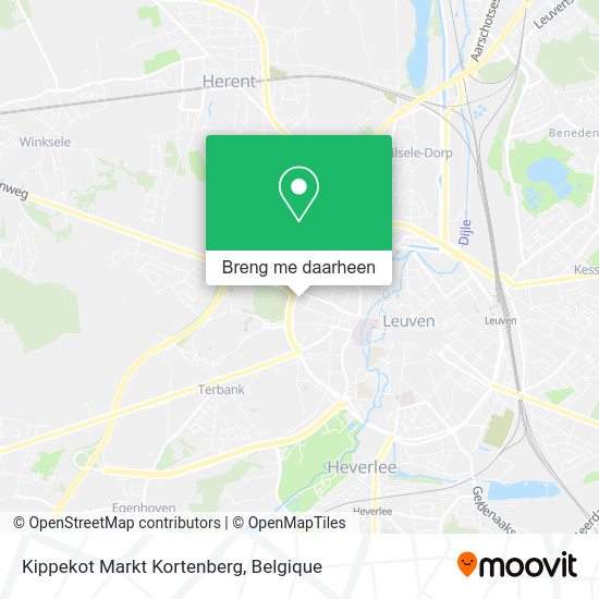 Kippekot Markt Kortenberg kaart