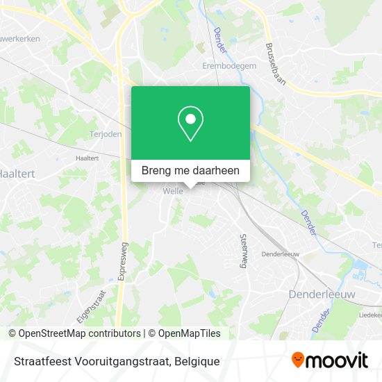 Straatfeest Vooruitgangstraat kaart
