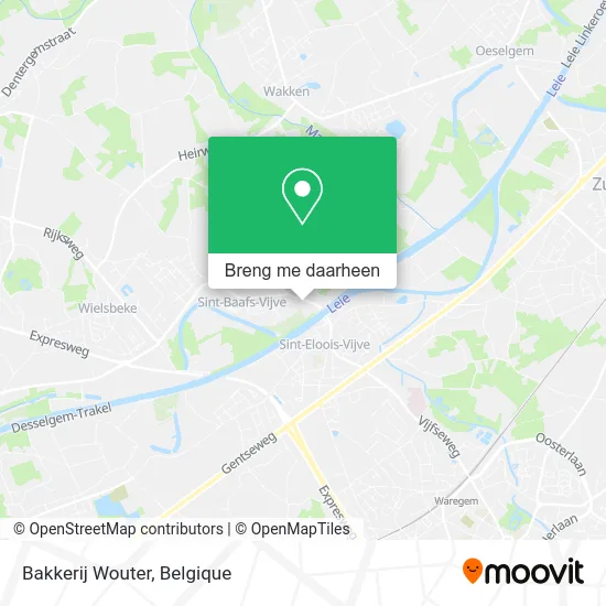 Bakkerij Wouter kaart