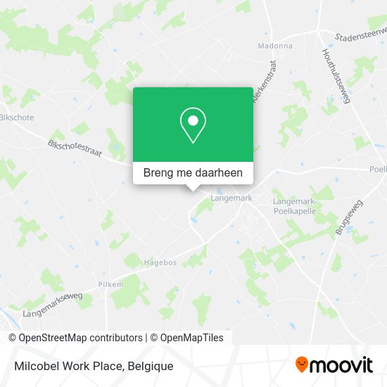 Milcobel Work Place kaart