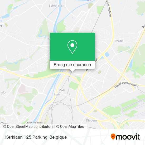 Kerklaan 125 Parking kaart