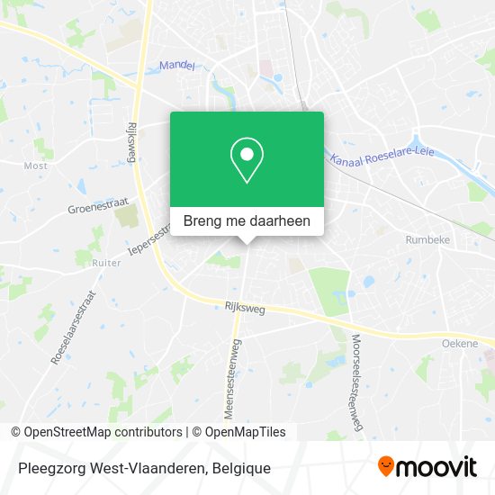 Pleegzorg West-Vlaanderen kaart