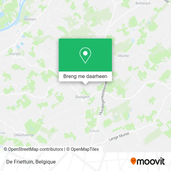De Friettuin kaart