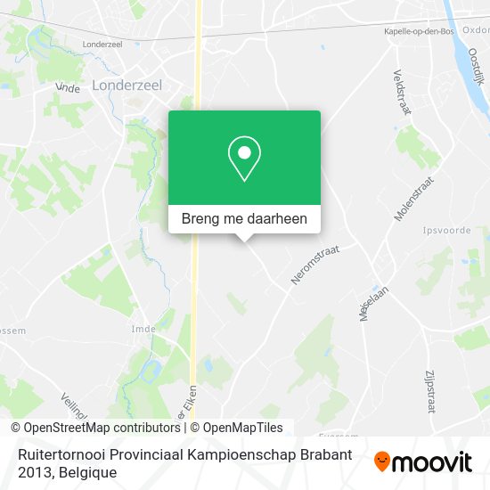 Ruitertornooi Provinciaal Kampioenschap Brabant 2013 kaart