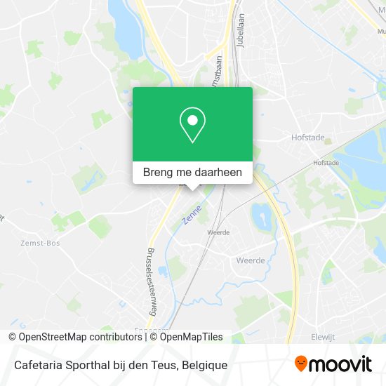 Cafetaria Sporthal bij den Teus kaart