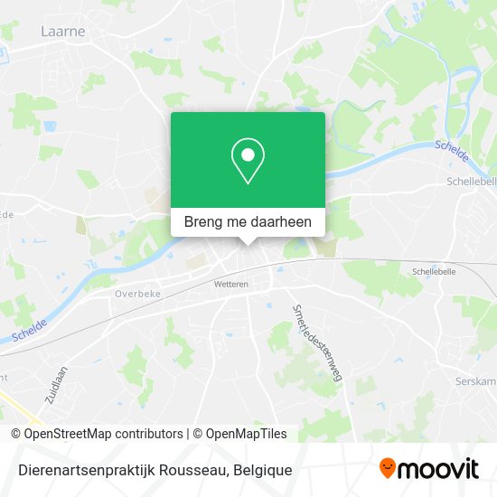 Dierenartsenpraktijk Rousseau kaart