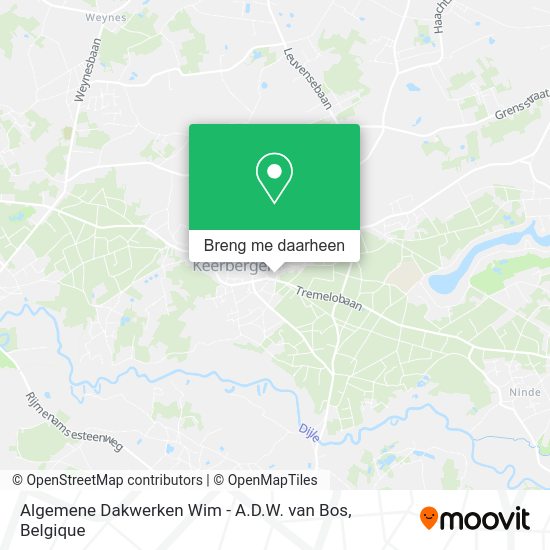 Algemene Dakwerken Wim - A.D.W. van Bos kaart