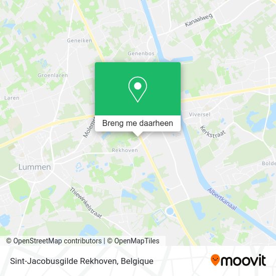Sint-Jacobusgilde Rekhoven kaart