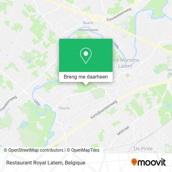 Restaurant Royal Latem kaart