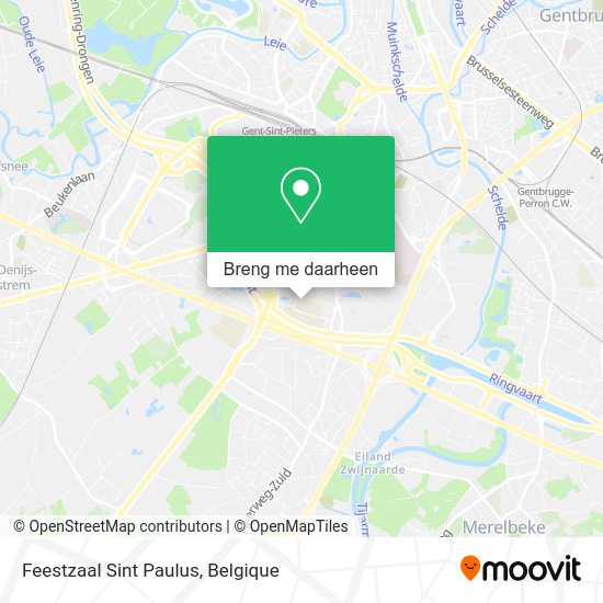 Feestzaal Sint Paulus kaart