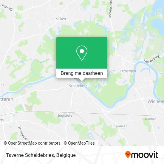 Taverne Scheldebries kaart