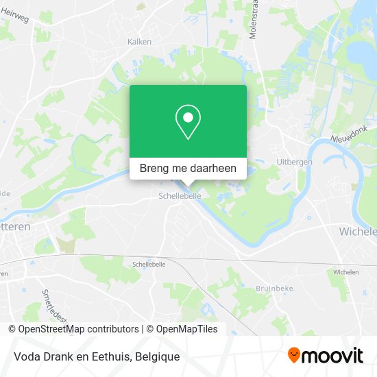 Voda Drank en Eethuis kaart