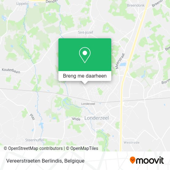 Vereerstraeten Berlindis kaart