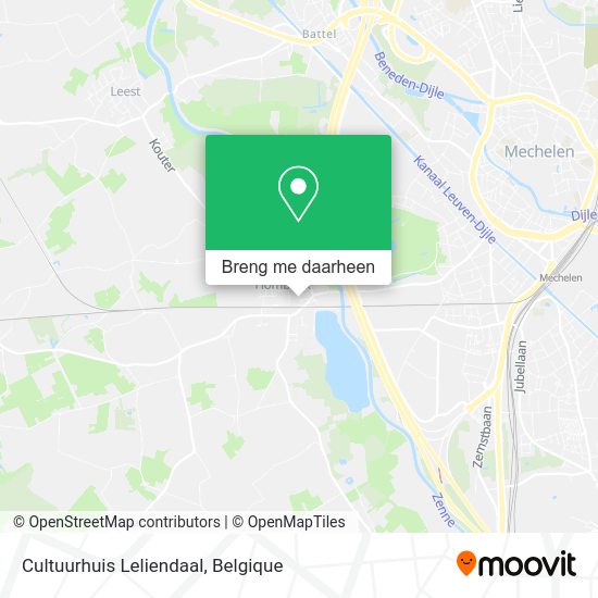 Cultuurhuis Leliendaal kaart