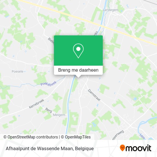 Afhaalpunt de Wassende Maan kaart