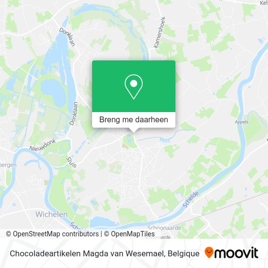 Chocoladeartikelen Magda van Wesemael kaart