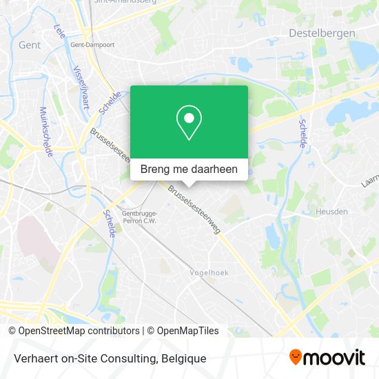 Verhaert on-Site Consulting kaart