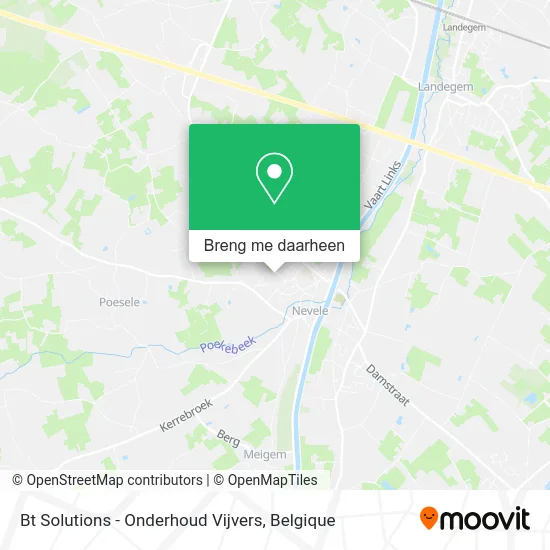 Bt Solutions - Onderhoud Vijvers kaart