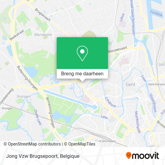 Jong Vzw Brugsepoort kaart
