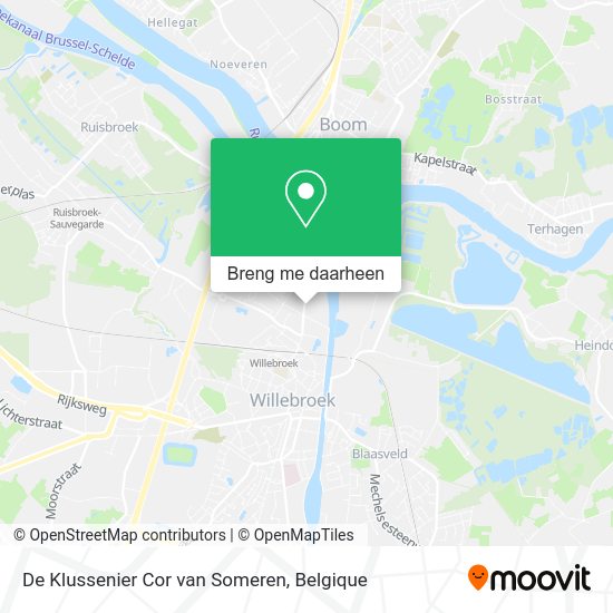 De Klussenier Cor van Someren kaart