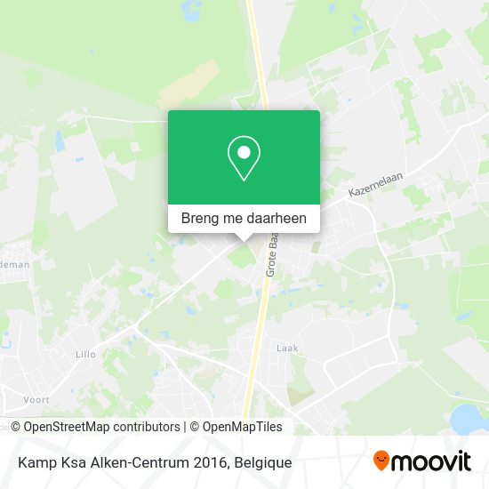 Kamp Ksa Alken-Centrum 2016 kaart