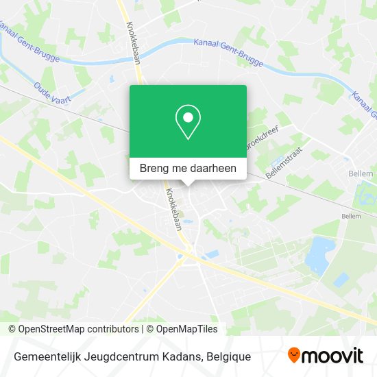 Gemeentelijk Jeugdcentrum Kadans kaart