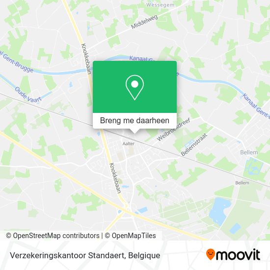Verzekeringskantoor Standaert kaart