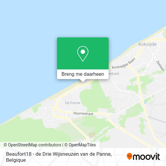 Beaufort18 - de Drie Wijsneuzen van de Panne kaart