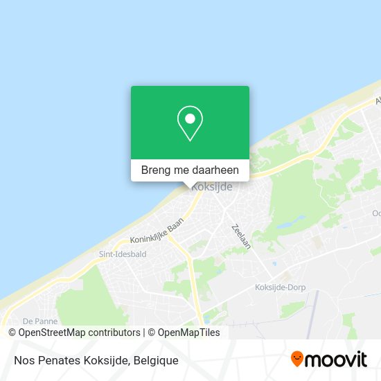 Nos Penates Koksijde kaart