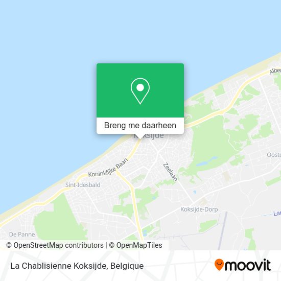 La Chablisienne Koksijde kaart