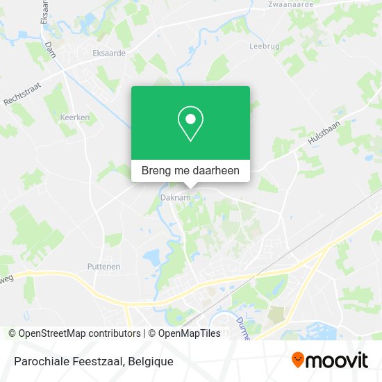 Parochiale Feestzaal kaart