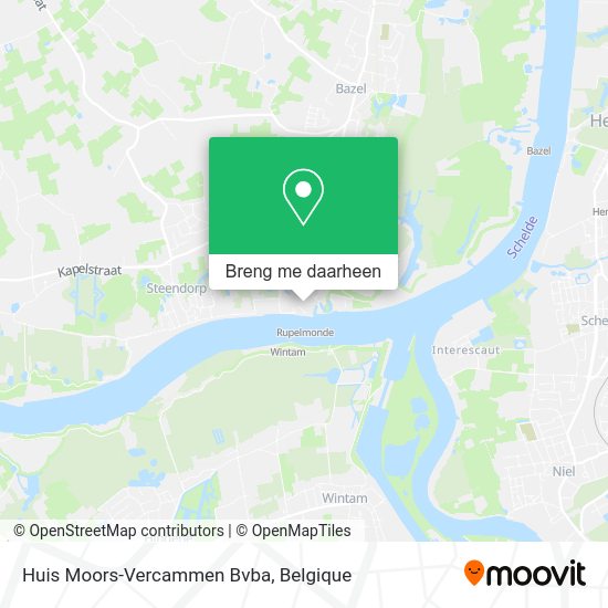 Huis Moors-Vercammen Bvba kaart