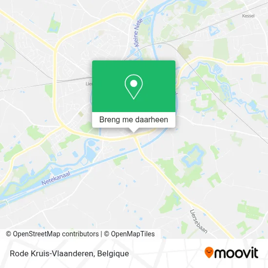 Rode Kruis-Vlaanderen kaart