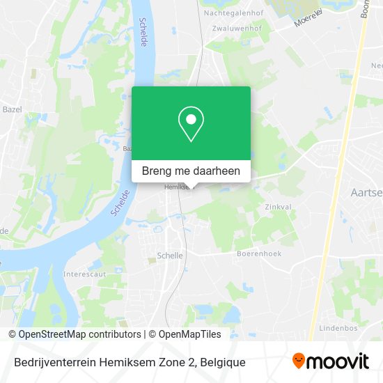Bedrijventerrein Hemiksem Zone 2 kaart