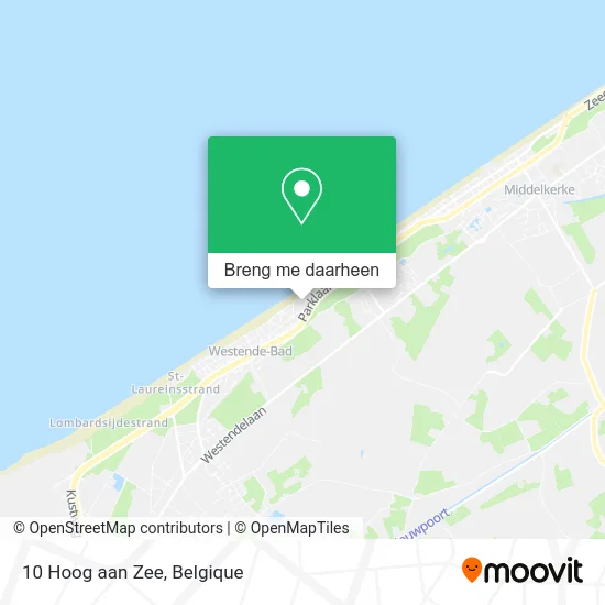 10 Hoog aan Zee kaart